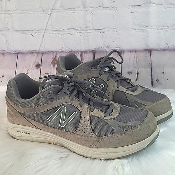 New Balance Other - New Balance MW877GT Grey Suede Walking Shoes Sneakers Men’s Size 10.5